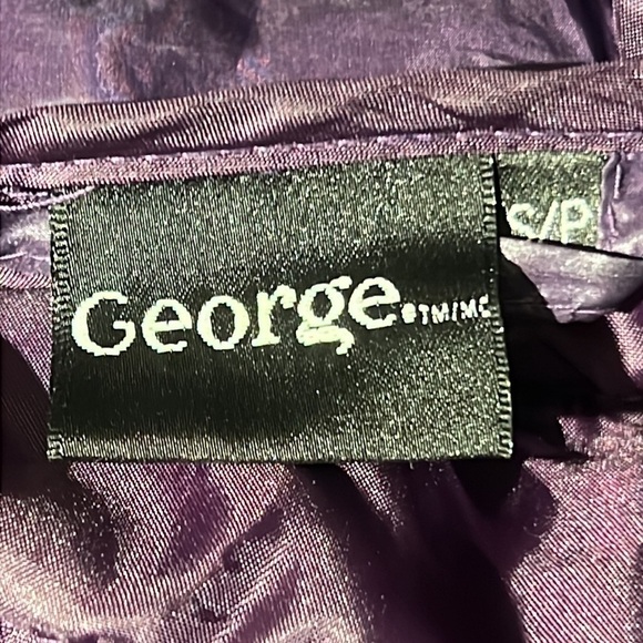 George Women's Puffer Jacket S Winter Purple Long - Picture 8 of 14